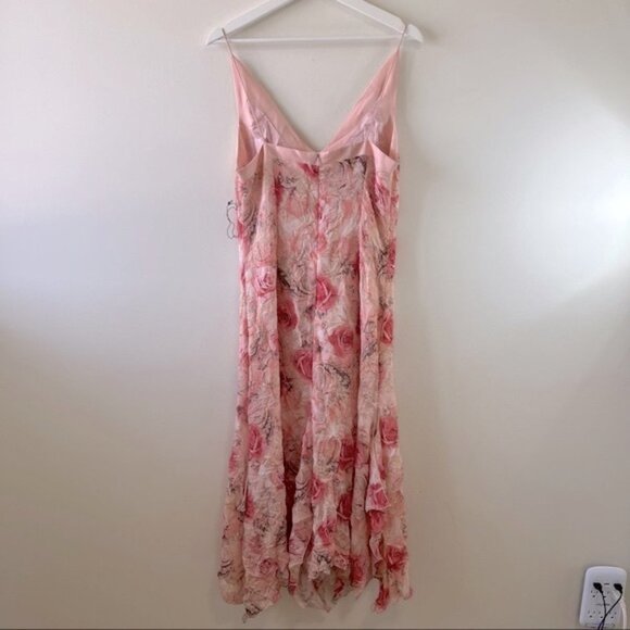 Vintage Y2K Andy The-Anh Midi Floral Slip Dress Size 8 - Picture 2 of 9